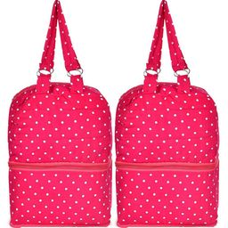 Kuber Industries Printed Shopper Shoulder Bag with Bow Detail-20