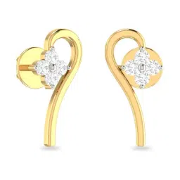PC Jeweller Alhan 18k Gold Earrings for Women-image-8