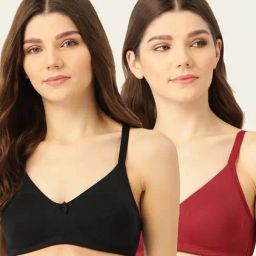 Lady Lyka Multicolor Non Wired Non Padded T-Shirt Bra (Pack Of 2)-image-135