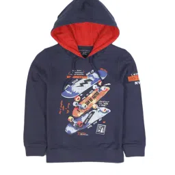 Plum Tree Kids Navy Printed Sweatshirt-image-41