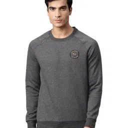 ALCIS Dark Grey Round Neck Sweatshirt-image-17
