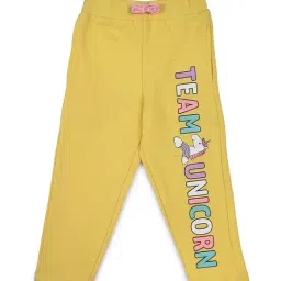 Lazy Shark Kids Yellow Printed  Trousers-picture-34