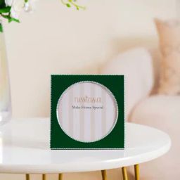 Nestasia Polished Circular Display Square Dark Green Photo Frame 5 Inches x 5 Inches-11