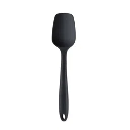Femora Premium Black Silicone Big Spatula with Grip Handle - Set of 2-21