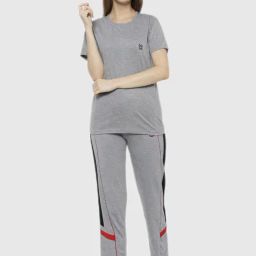 Vimal Jonney Grey Regular Fit Pajama Set-image-38