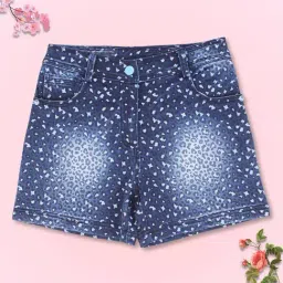 Cutecumber Kids Blue Printed Shorts-image-10
