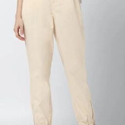 Forever 21 Beige Tapered Fit Trousers-image-52