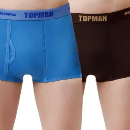 RUPA TOPMAN Assorted Regular Fit Trunks - Pack of 2-picture-1