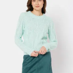 Vero Moda Mist Green Textured Sweater-image-36