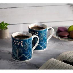 India Circus By Krshna Mehta Multi Bone China Printed Tea Set-25