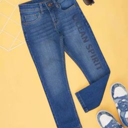 Pantaloons Junior Kids Surf The Web Cotton Regular Fit Jeans-image-91