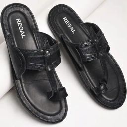 Regal Men's Black Toe Ring Sandals-picture-18