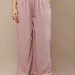 BAESD Women Relaxed Fit Easy Wash Pleated Mid-Rise Trousers-picture-23