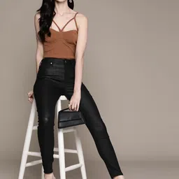 Label Ritu Kumar Women Solid Bodysuit-image-45