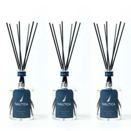 Nautica Nomad Natural Aroma Oil Diffuser Set with 7 Reeds Sandalwood Vanilla -Set of 3-15