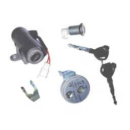 Deutsche Ignition Lock Kit for Honda Activa HET (2013 To 2014 Model), Activa i, Activa HET 3G Consisting of Ignition Cum Steering Lock (With Magnetic Shutter) & Seat Lock, DEUS-0423GAK-34