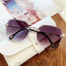Leeway Women Oversized Sunglasses with UV Protected Lens LW-1487--picture-15