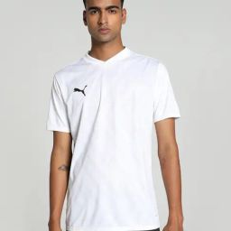 Puma teamGLORY White Slim Fit Printed Jersey-image-63