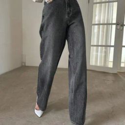 Kotty Grey Regular Fit High Rise Jeans-image-80