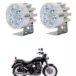 Cartronics Round 6 LED Motorcycle Light Bike Fog Lamp for Royal Enfield Thunderbird 500-46