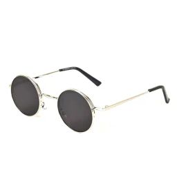 Voyage Black Round UV Protection Unisex Sunglasses-image-43