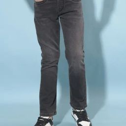 Crimsoune Club Boys Dark Grey Solid Jeans-image-62