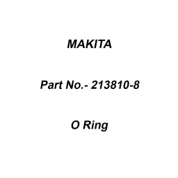 Makita Black Rubber O Ring Size 124 for HM1812, Part No 213810-8-image-51