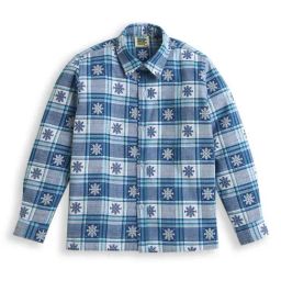 Zip Zap Zoop Boys Blue Regular Fit Chequered Shirt-image-7