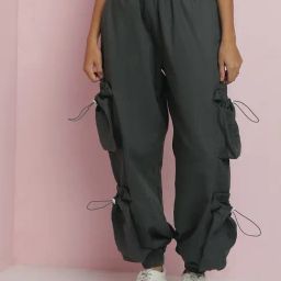 Kotty Green Regular Fit High Rise Cargo Pants-image-101
