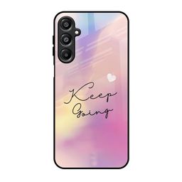 QRIOH Keep Going Printed Sleek & Lightweight Silicone Samsung Galaxy A16 5G Glass BackCase-image-71