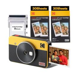 Kodak Yellow C210R Mini Shot 2 Retro 4Pass 2-In-1 Instant Camera And Photo Printer-image-1
