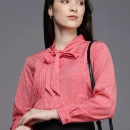 Allen Solly Pink Printed Shirt-image-68