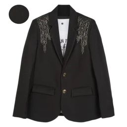 Charchit Boys Black Cotton Comfort Fit Blazer with T-Shirt-image-58
