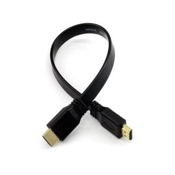 0.5 Meter Flat HDMI Cable Pure Copper for Optimal Signal Short HDMI to HDMI Cable Male to Male Plug Flat Cable 50cm HDMI Cable for Raspberry Pi Audio Video HDTV TV PS3 - RS92650.5 Meter Flat HDMI Cable Pure Copper for Optimal Signal Short HDMI to HDMI Cable Male to Male Plug Flat Cable 50cm HDMI Cable for Raspberry Pi Audio Video HDTV TV PS3 - RS9265-28