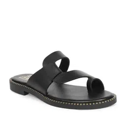 ViviBlu Women's Black Toe Ring Sandals-picture-42