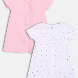 Miniklub Girls Multicolor Chequered Dress - Pack of 2-picture-17