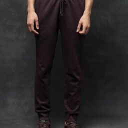 Rare Rabbit Maroon Regular Fit Solid Trackpants-picture-38