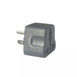 Kundip 3 Pin Universal Conversion Plug (Flat Pin) for USA Black, K-107-image-0