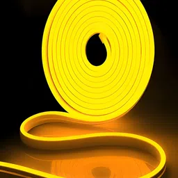 KAVYARA Yellow Rope Shape Neon String Lights-44