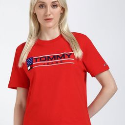 Tommy Hilfiger Women Typography Applique T-shirt-image-54