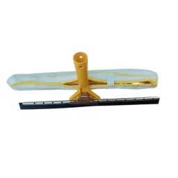 GENERIC Glass Wiper with Microfiber Brush 40 cm, Yellow & White (Pack of 5 Pcs)-52