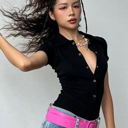Outzidr Women Shirt Collar Top-picture-20