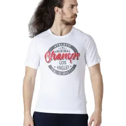 ALCIS White Round Neck Cotton T-Shirt-image-23