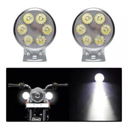 Cartronics Round 6 LED Motorcycle Light Bike Fog Lamp for Hero Passion XPRO image 4
