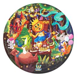 Webby Fazzle Jungle Party Theme Wooden Jigsaw Puzzle - 50 Pieces-15