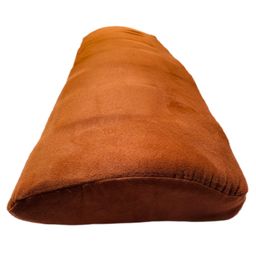 GET IT Half Moon Orthopedic Pillow - Brown Soft Velvet-image-6