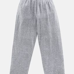 Kiddopanti Solid Pajama With Single Pocket - Grey Melange-image-64