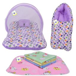 Babytoons Baby Sleeping Products New Born Bedding Set (0-6 Months) Purple-17