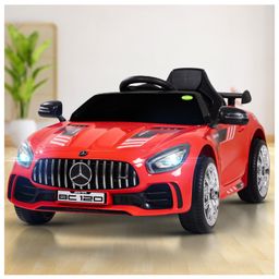 BAYBEE Spyder Rechargeable Battery Operated Car for Kids Ride on Toy Car with Bluetooth & Music Baby Big Electric Car | Battery Car for Kids - Red-0