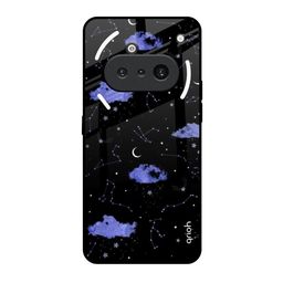 QRIOH Unisex Nothing Phone 3a Quirky Constellations Shockproof Glass Back Case-picture-48